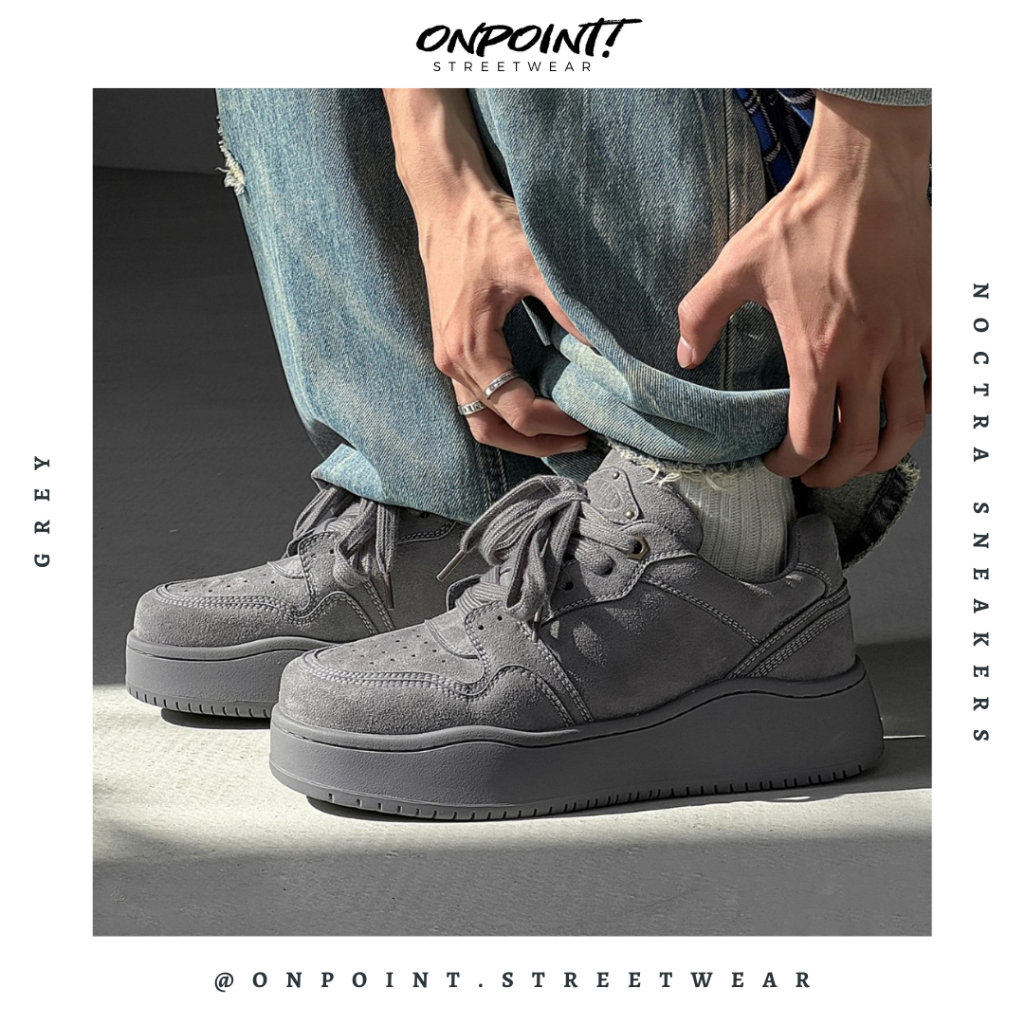 Noctra Sneakers - sepatu sneakers pria korea original streetwear sneakers putih sepatu wanita korean