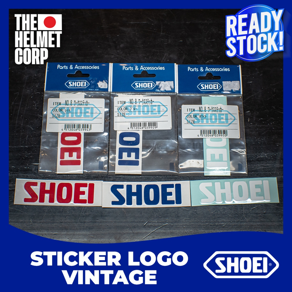 STICKER SHOEI VINTAGE ORIGINAL CUTTING STIKER SHOEI