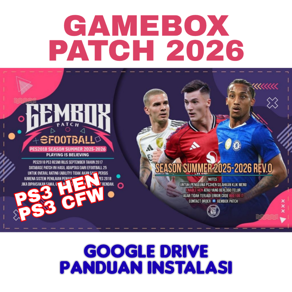 GEMBOX PATCH TERBARU FULL UPDATE 2026 PS3 Real FACE