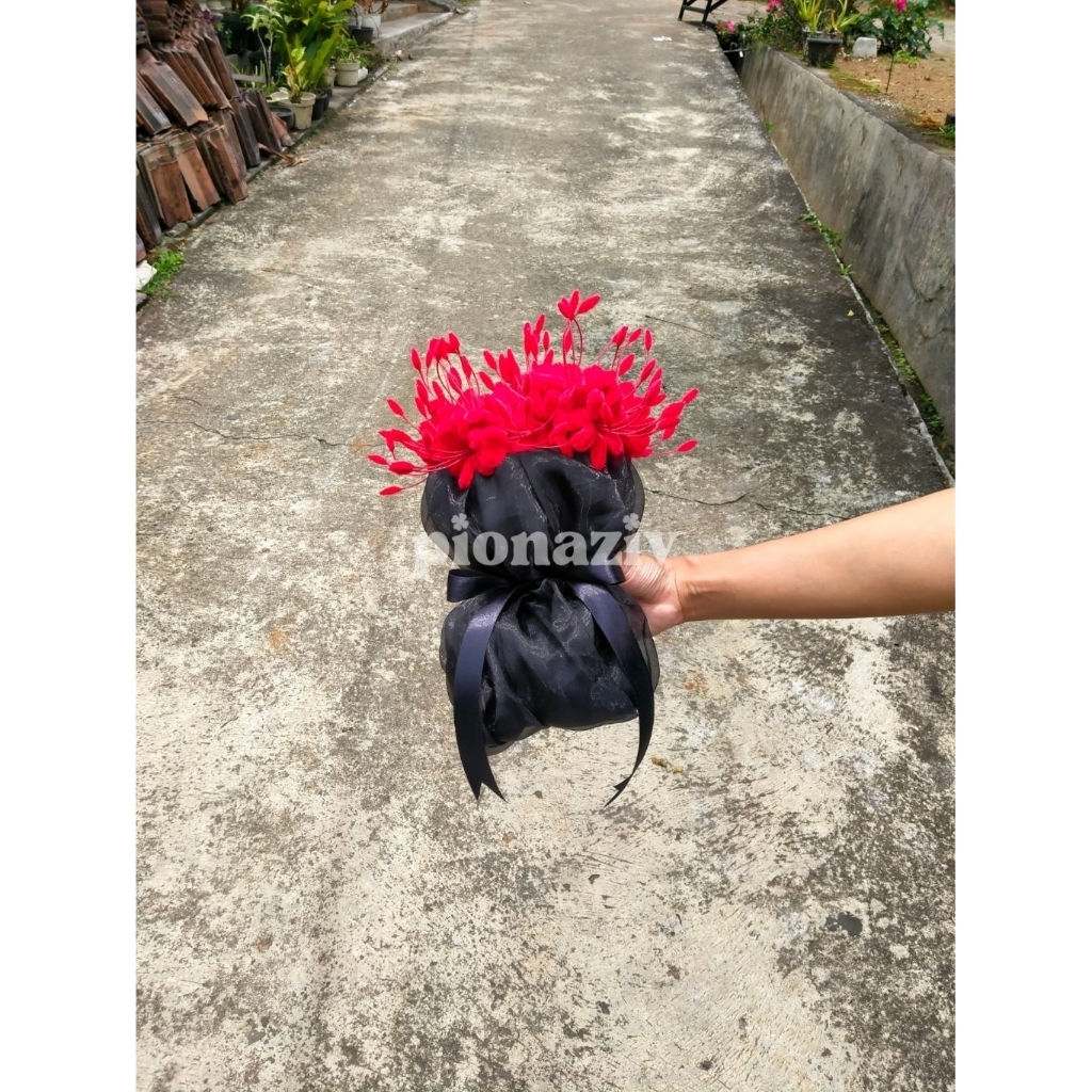 SPIDER LILY BOUQUET - Buket Kawat Bulu Spider Lily (Higanbana)