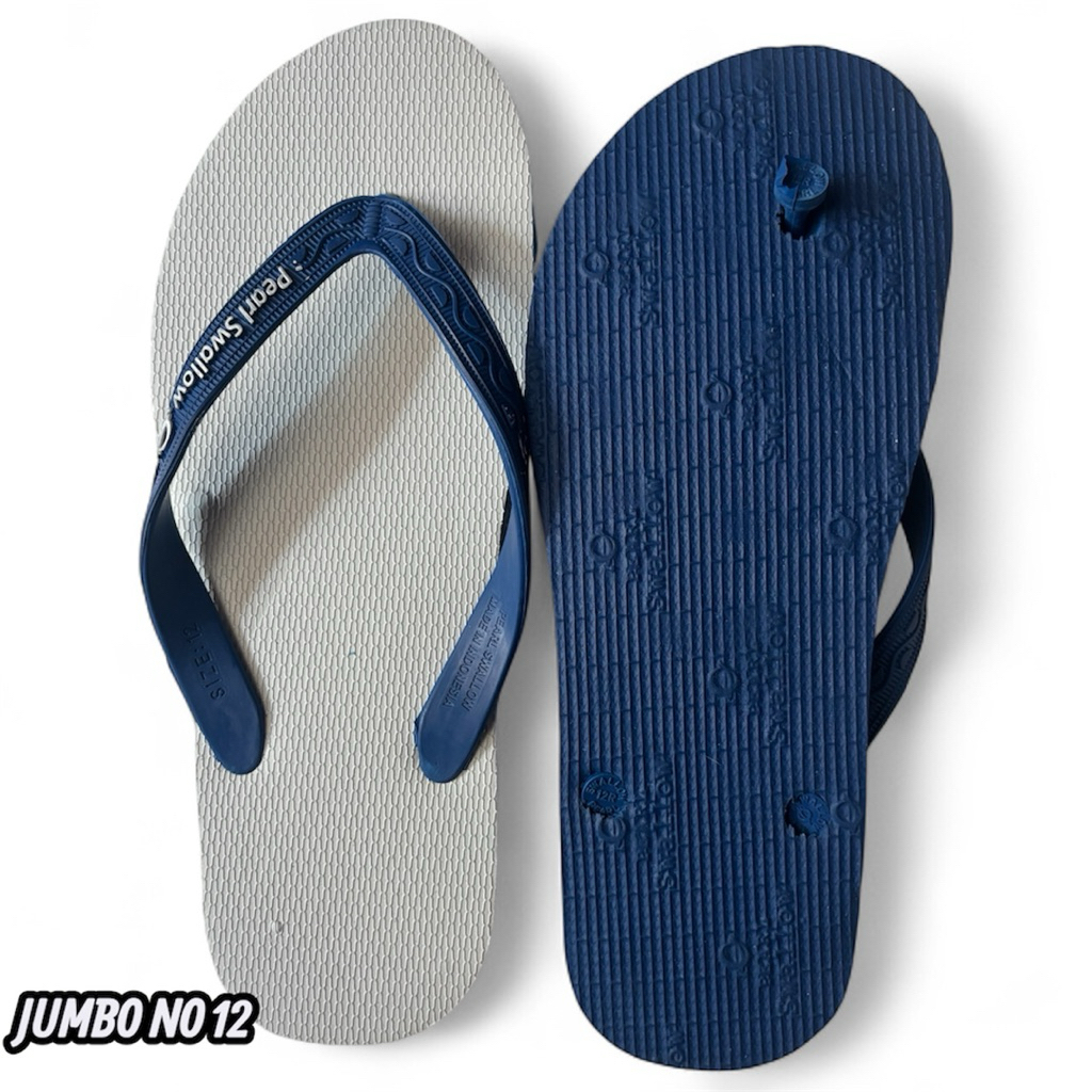 Sandal Jepit Karet Jumbo Pearl Swallow No 12 Sendal Pria