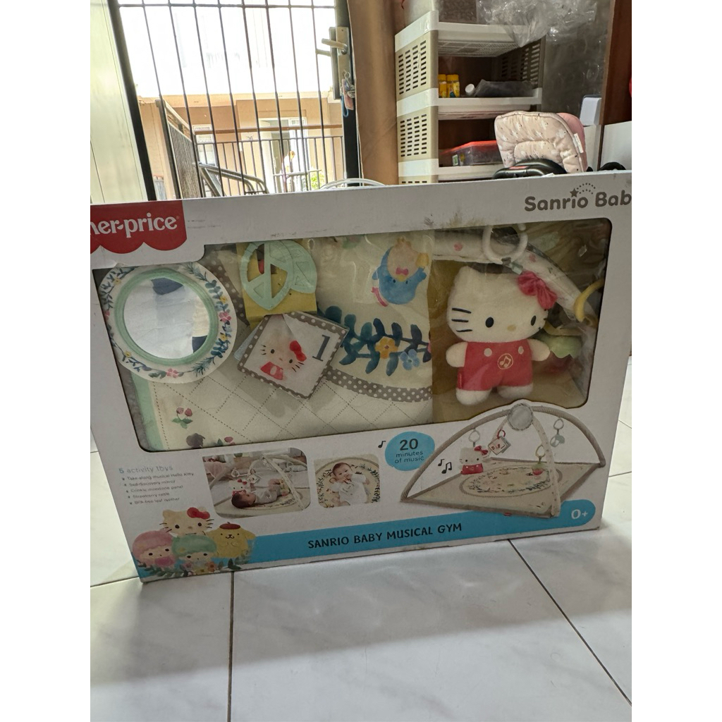 PRELOVED FISHER PRICE ORIGINAL SANRIO GLOW AND GROW 3 IN 1HONEY BEE MUSIC AND LIGHTS ACTIVITY GYM AL