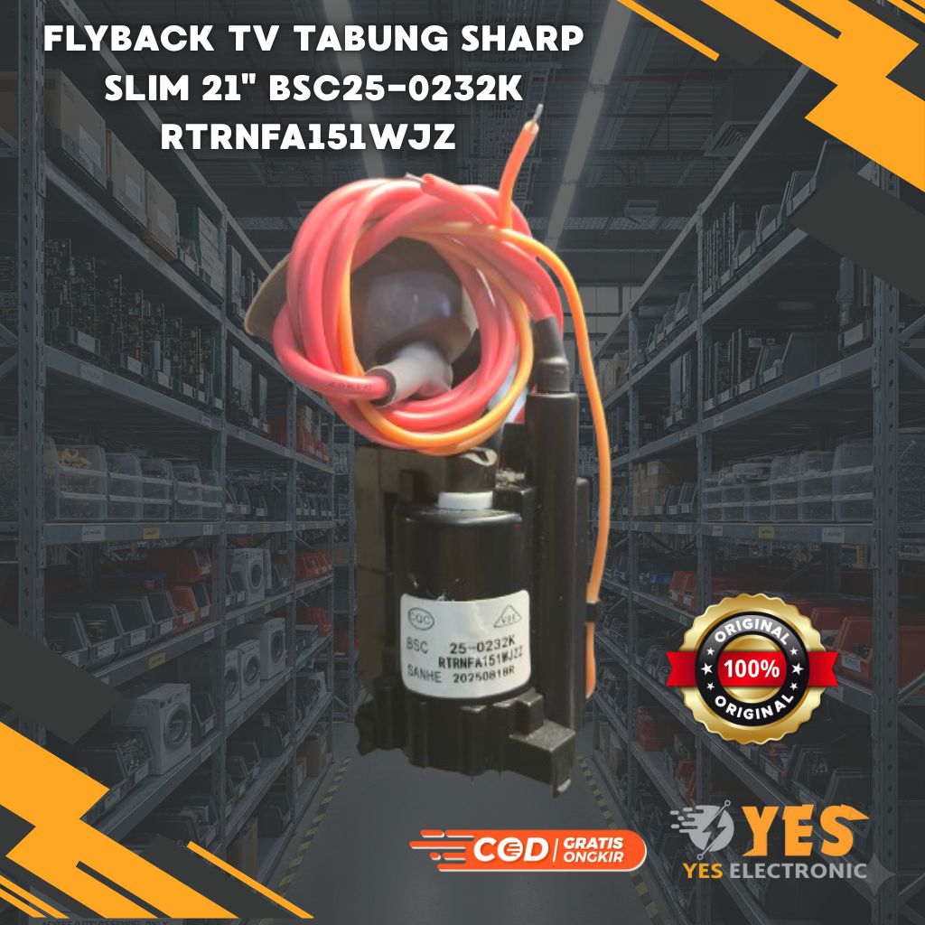 Flyback 0232K Playbeck FA 151  Sharp 21 inch slim BSC25-0232k FA151 FLYBACK TV TABUNG SHARP SLIM ORI
