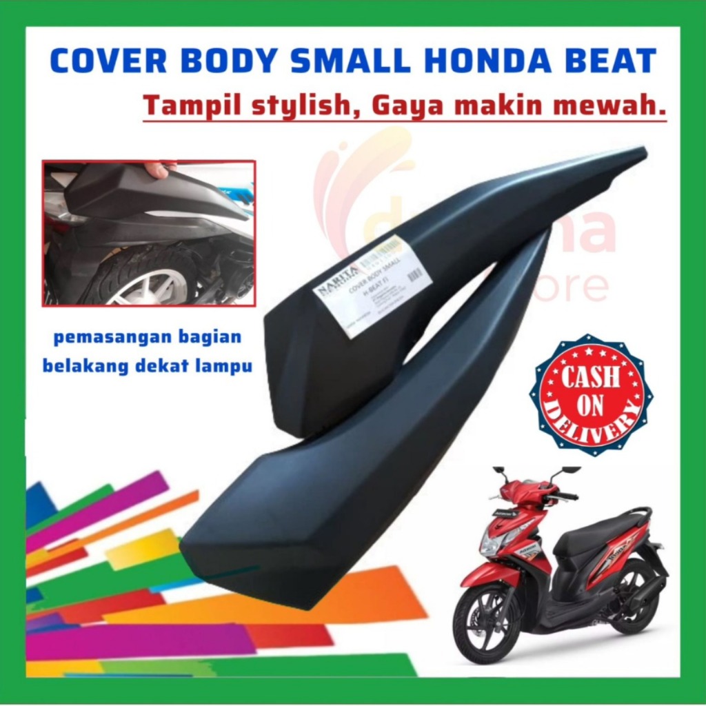 Cover Body Kecil Honda Beat FI 2013 2014 2015 / Cover Sambungan Body Belakang Beat FI