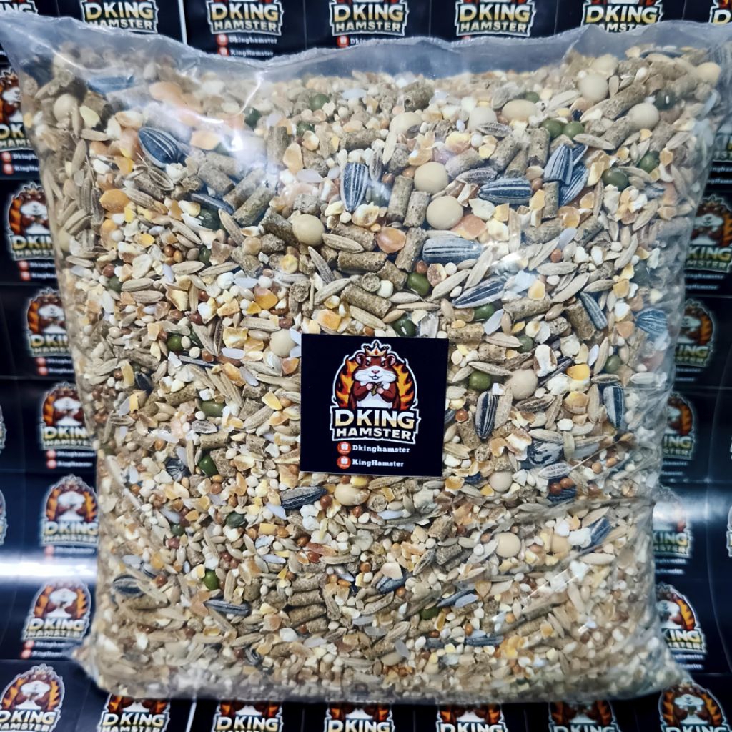Makanan Seed Mix Hamster Biji Pakan Hamster Extra Salmon Oil / Hamster Food / Seed Mix Hamster Murah