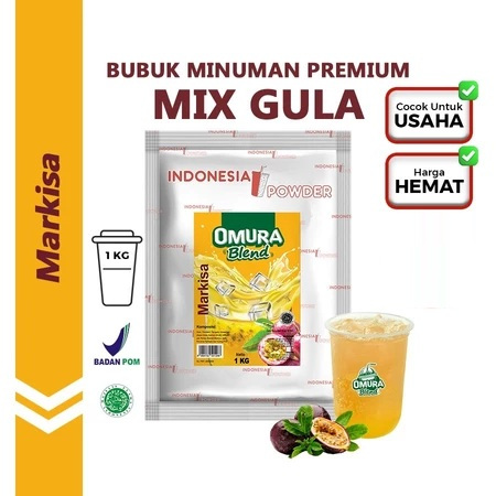 Indonesia Powder Rasa Markisa 1KG Merk Omura Blend