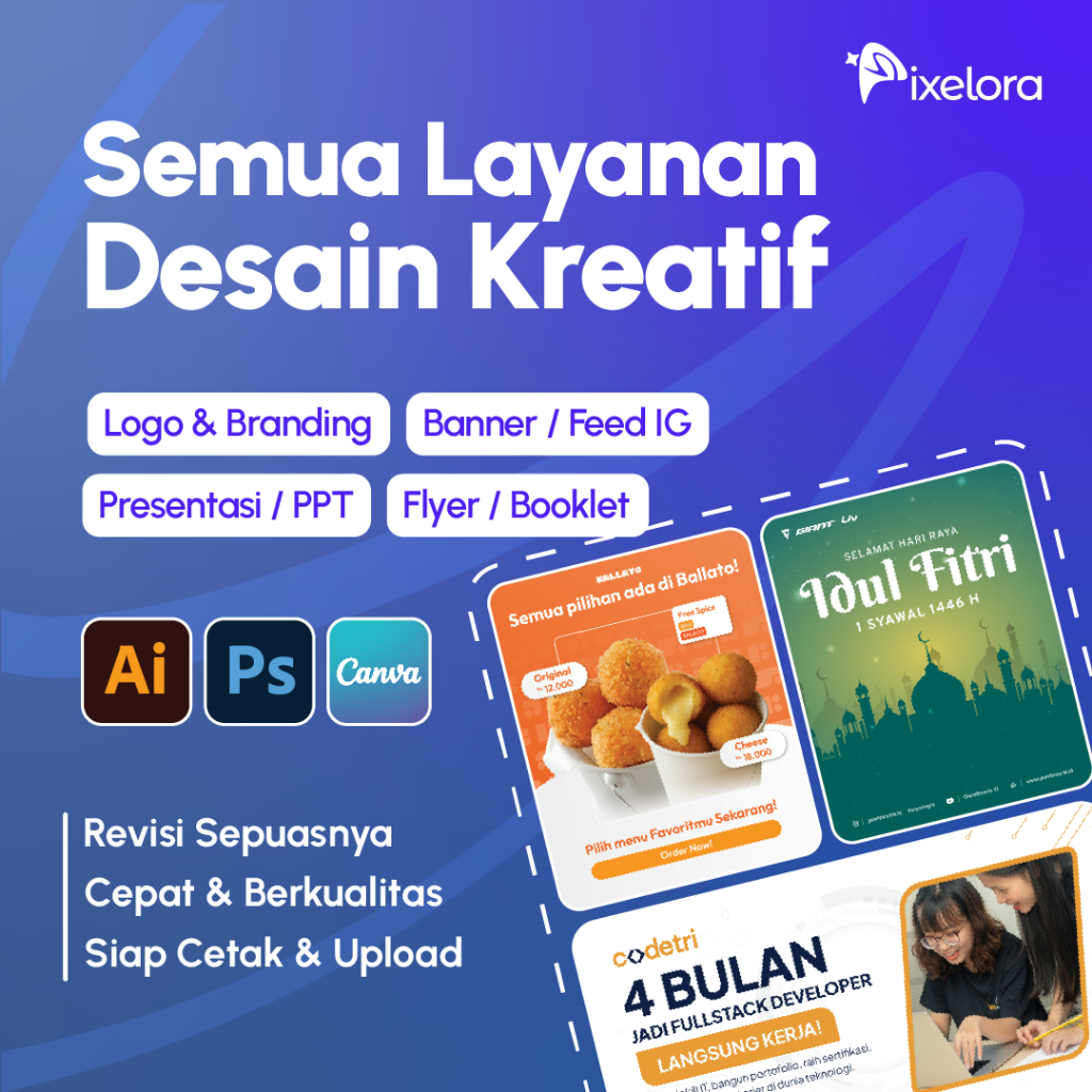 JASA DESAIN GRAFIS & JASA BUAT LOGO & BRANDING | CUSTOM - PROFESIONAL - MURAH - CEPAT