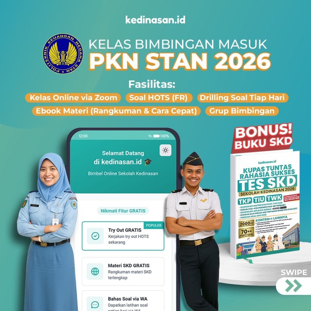 Bimbel Online PKN STAN 2026 (BONUS BUKU SKD)