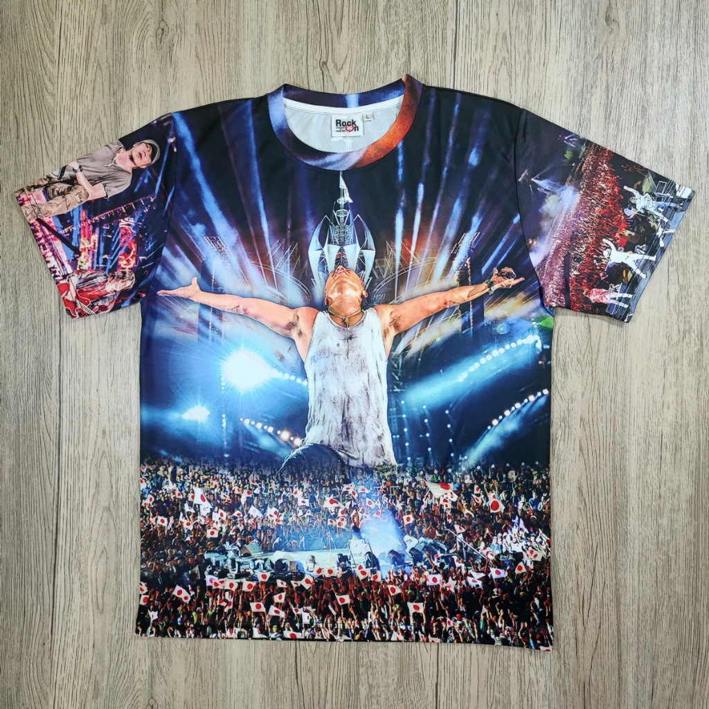 Kaos Rock Konser Musik Festival Full Print – Style Streetwear Jepang Size L