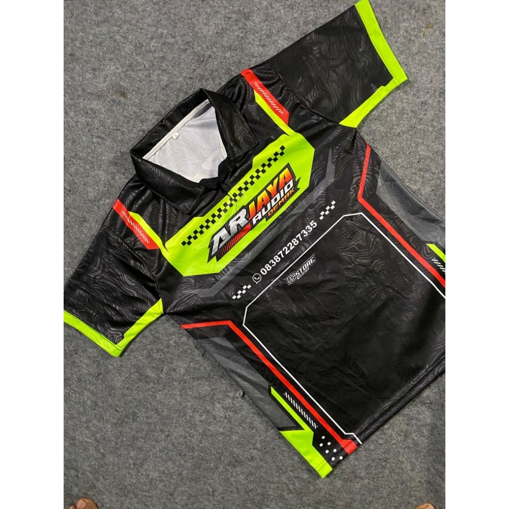 Baju jersey full printing custom nama sound system jersey unisex nyaman saat dipakai harian bisa gan