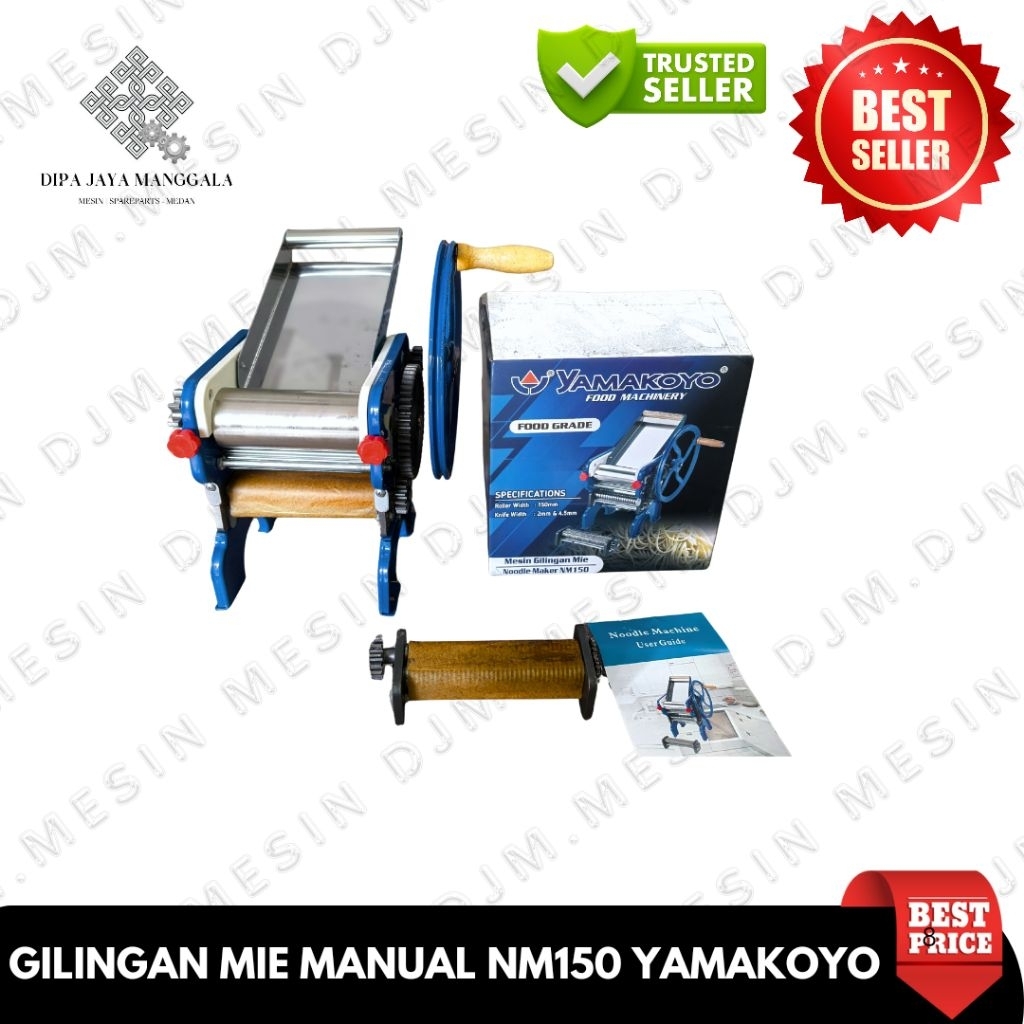gilingan mie manual jumbo nm150 alat pembuat adonan mie molen pangsit besar industri merk yamakoyo