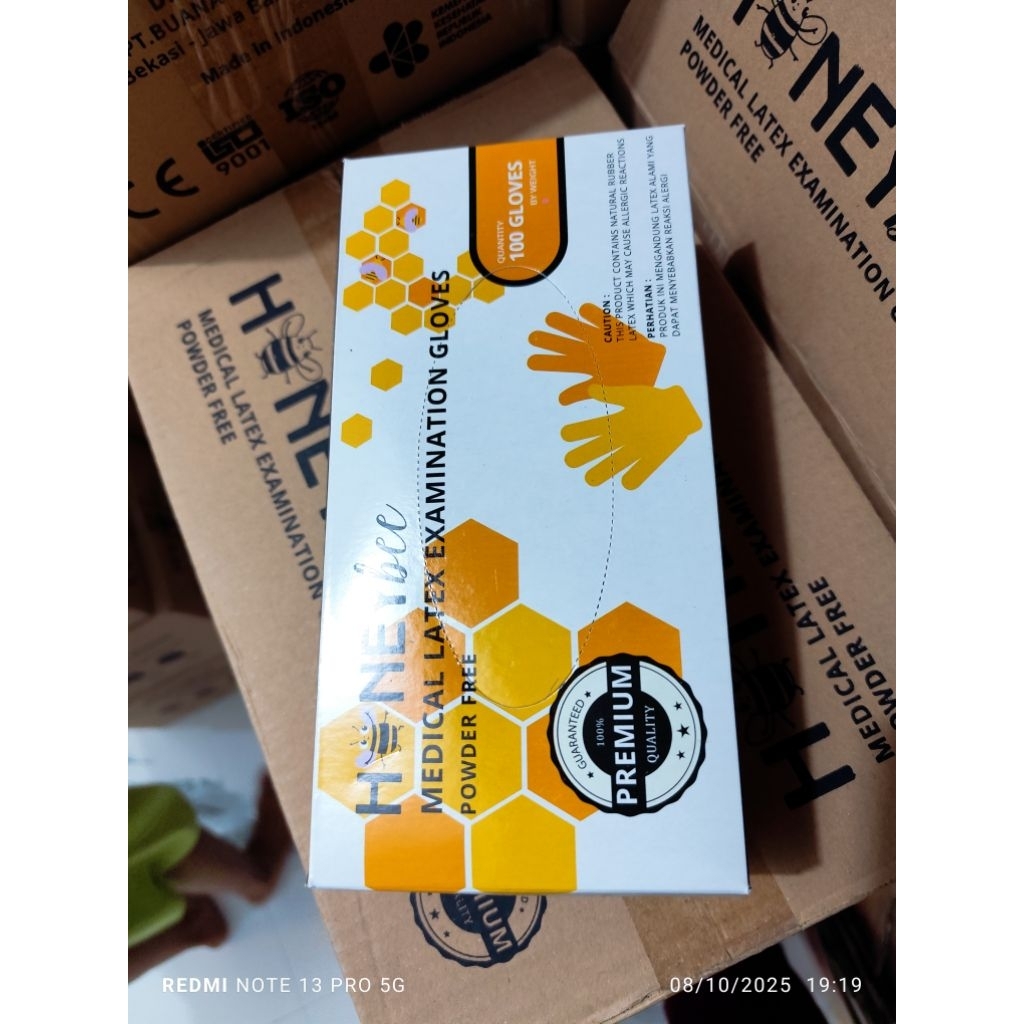Sarung tangan powder free tanpa tepung tanpa bedak dispolab kemenkes akd isi 100