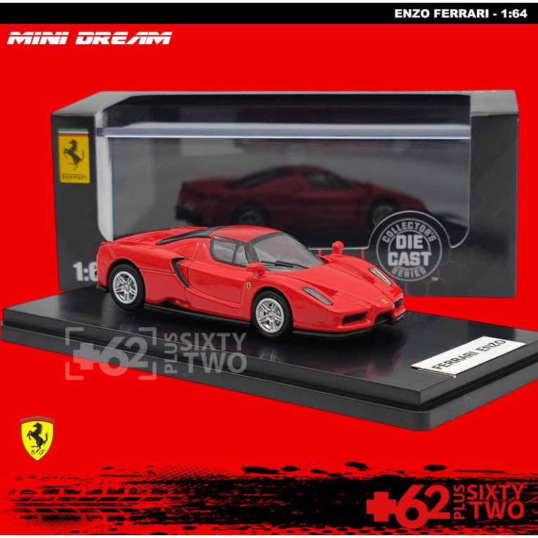 Mini Dream Ferrari Enzo Diecast Mini Scale 1:64 Mobil miniatur