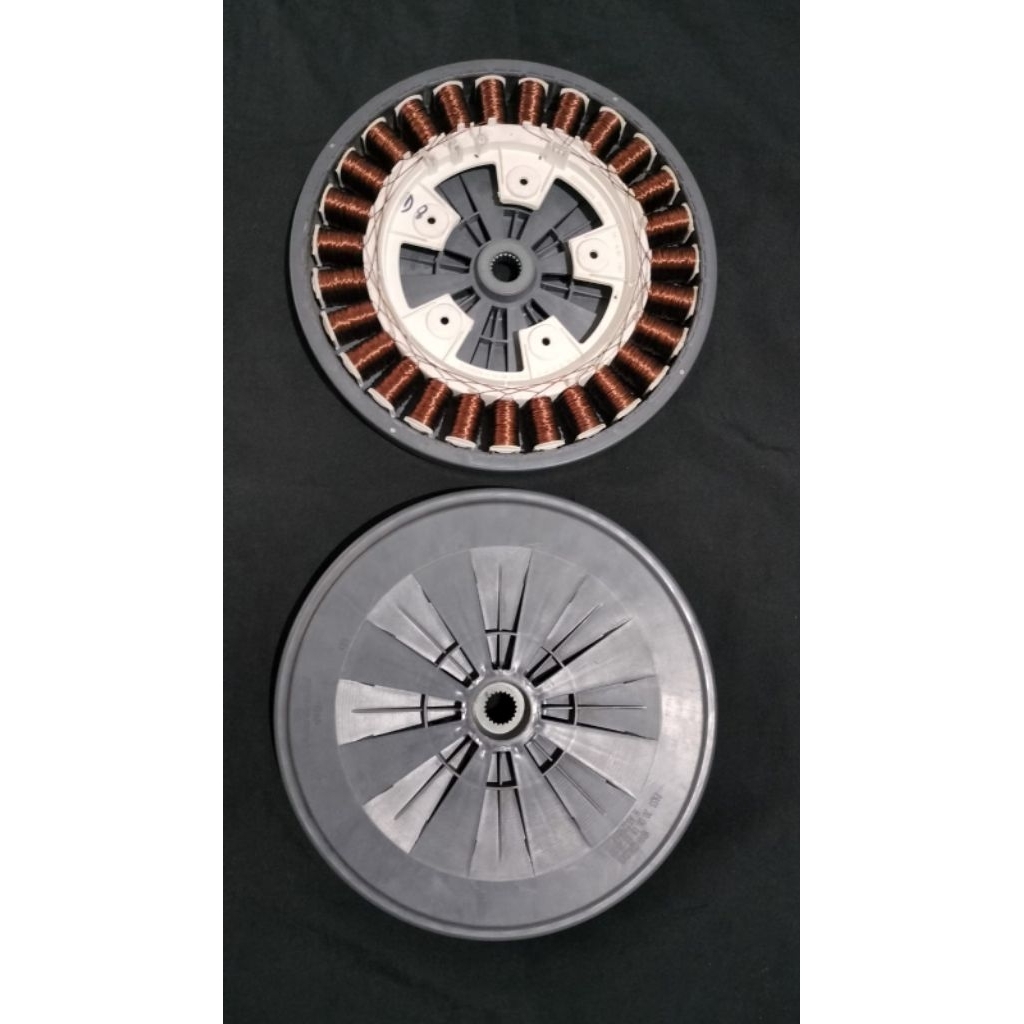 Dinamo Mesin Cuci Inverter Flont Loading Sanyo Haier Motor Diret Stator