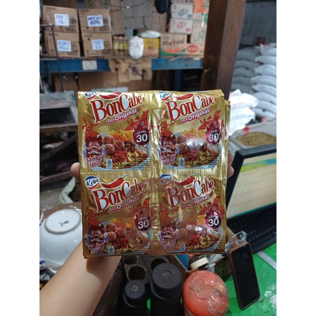 Boncabe level 30 1 renteng isi 10 sachet