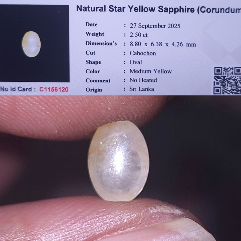natural yellow sapphire star ceylon safir srilanka no treatment