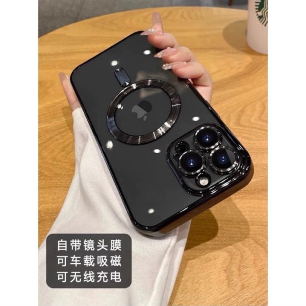 Start Case Magsafe Electroplating Metalic IPHONE + PLUS LENS GUARDPROTECTOR FULL COVER