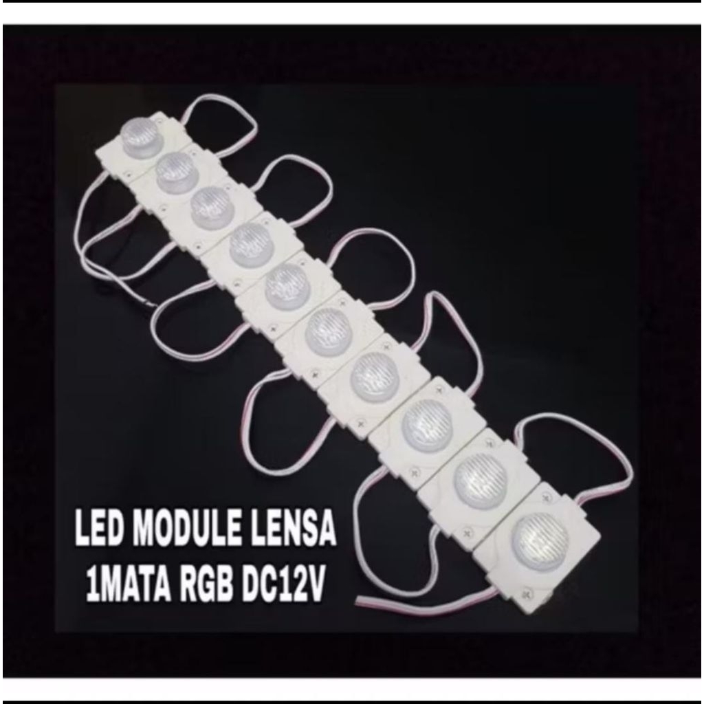 LED Module RGB 1mata 1.5W Injection Lensa DC12V