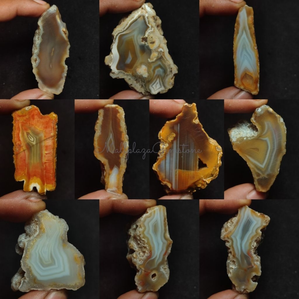 bahan batu akik sulaiman motif HQ super / bongkahan batu cempaka motif / bahan batu anggur motif / b