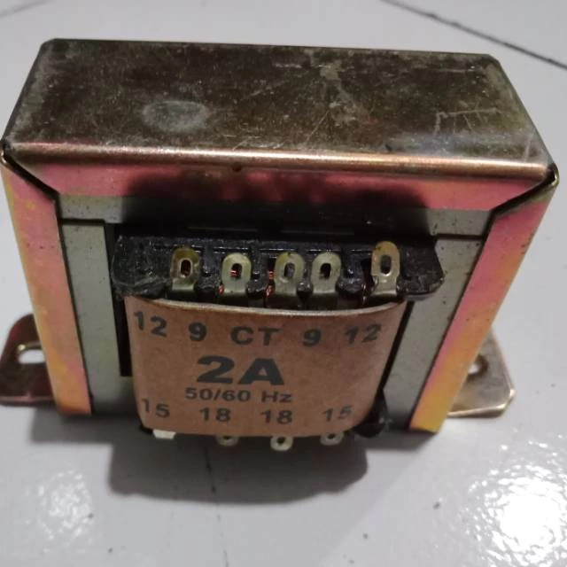 Trafo 2A CT trafo 2A Ct18 volt 2 ampere Tembaga
