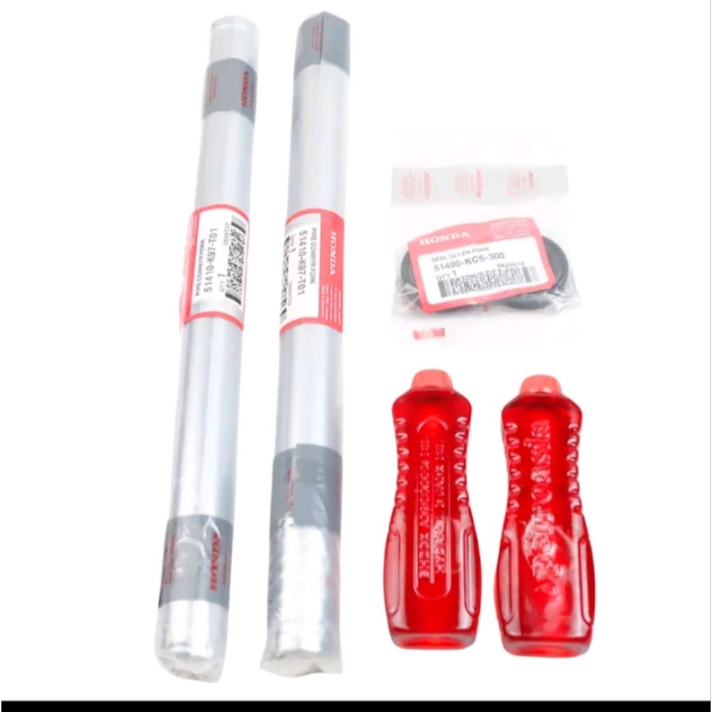 As shock depan paket Honda PCX 150( As satu pasang, seal, oil shock satu pasang