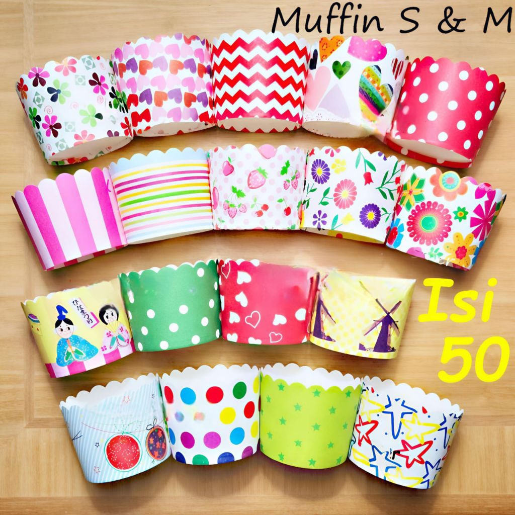 50 PCS -BRUDER MUFFIN CUP CAKE/CASE CAKE MUFFIN UK S DAN M