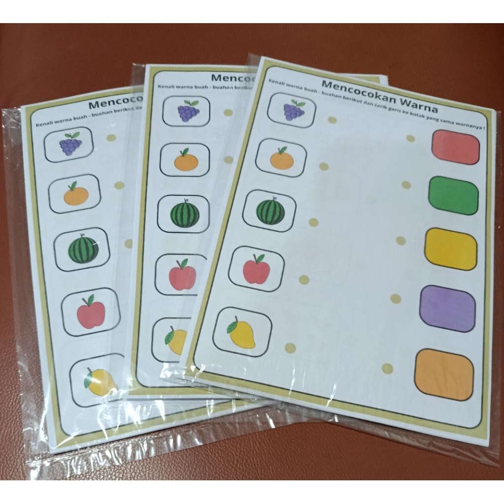 Worksheet anak lembar kerja anak 25 halaman / lembar kegiatan anak