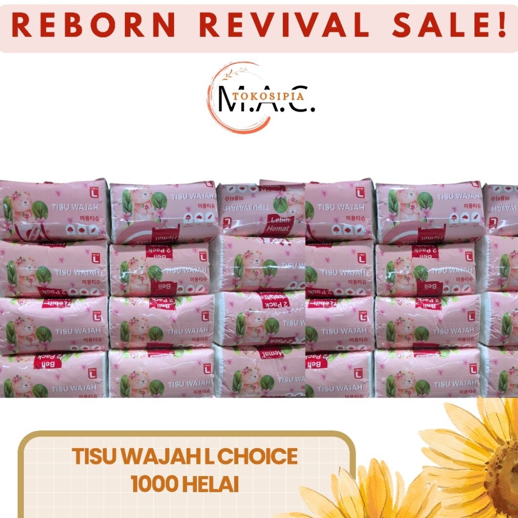Tisu Jumbo 1000 Helai L Choice