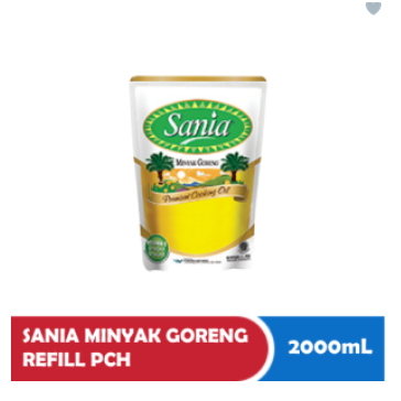 SANIA MINYAK GORENG REFILL PCH 2000mL / minyak goreng