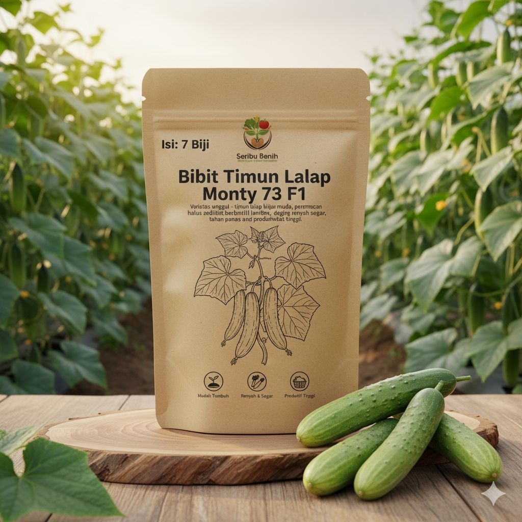 Bibit Timun Lalap Monty F1/Benih Timun Lalap/Biji Timun Lalap