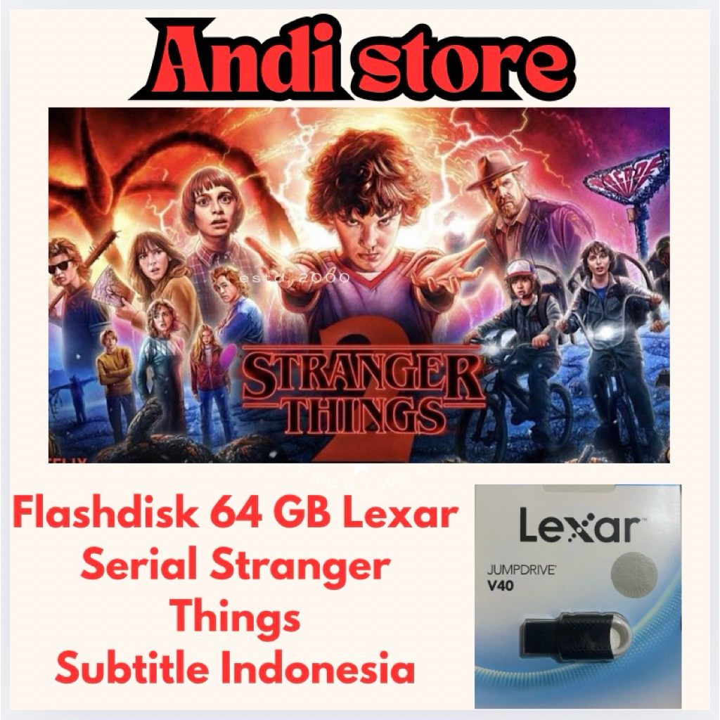 flashdisk 64gb lexar + serial stranger things