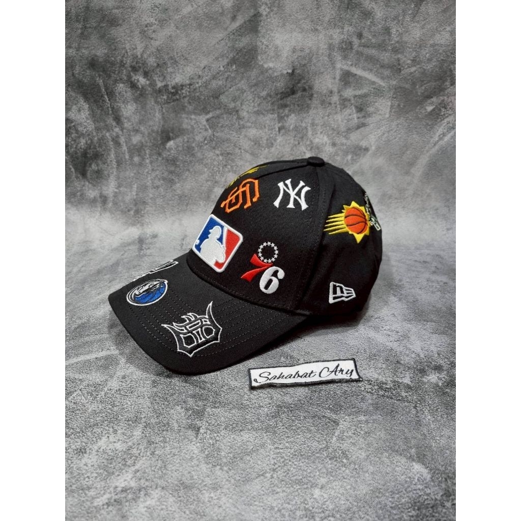 Topi MLB Baseball Logo Bordir