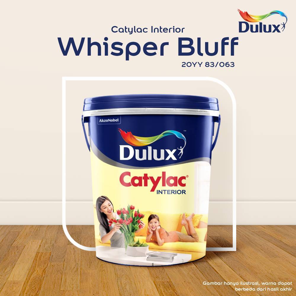 CAT TEMBOK WHISPER BLUFF DULUX CATYLAC INTERIOR  - 25 KG CAT WHISPER BLUFF 20YY 83/063 CAT TEMBOK DU