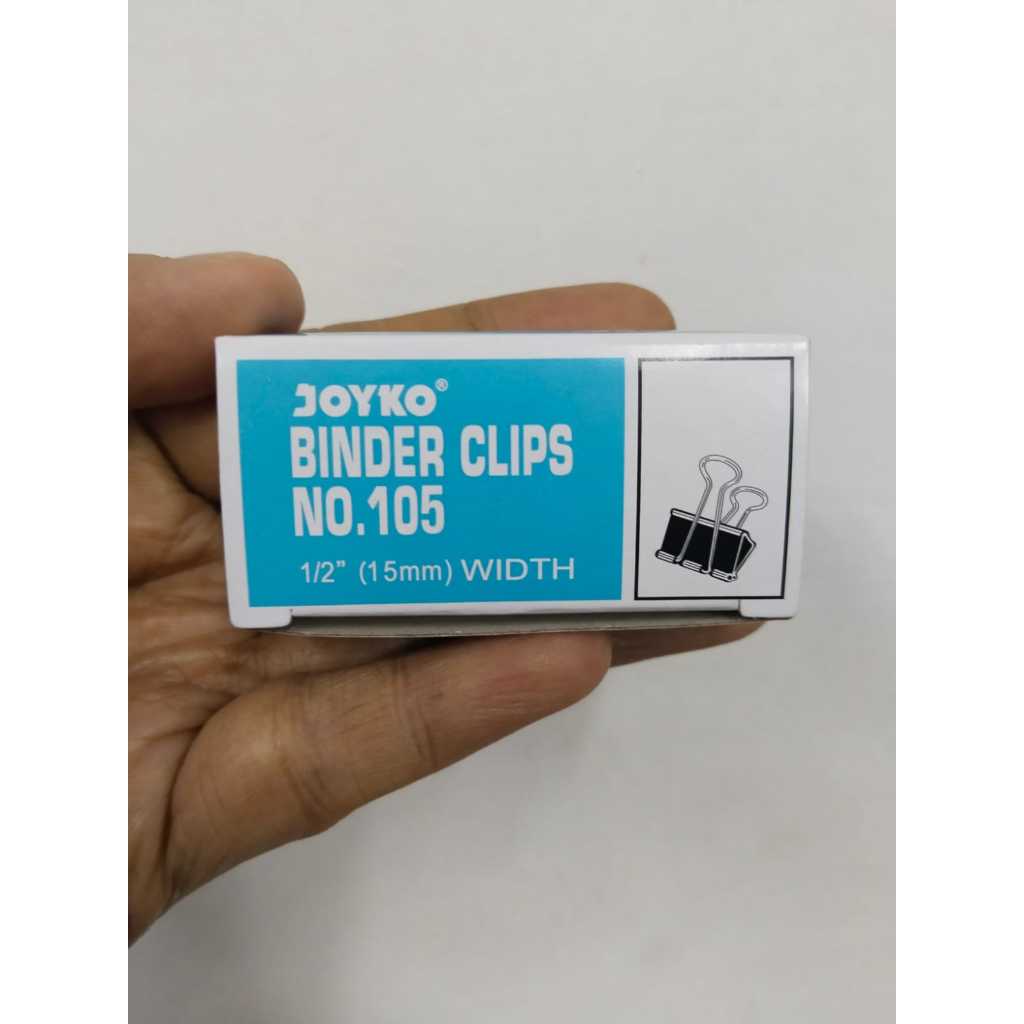 Binder Clip Joyko / Klip Penjepit Kertas Ukuran Kecil Sedang Besar