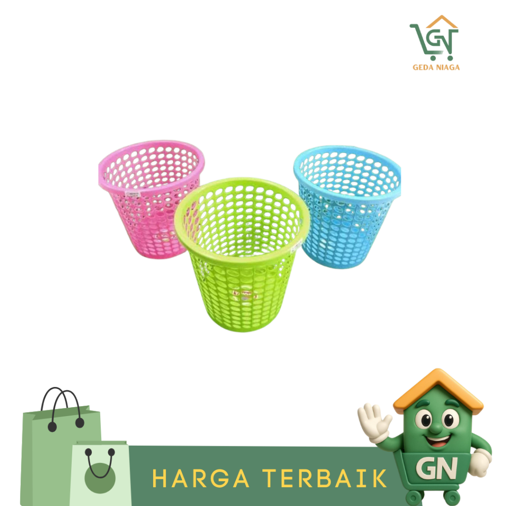 Tempat Sampah VINODA Plastik / Tempat Sampah Serbaguna / Tempat Sampah Plastik Kecil