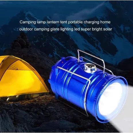 Lentera Tarik - Lentera Tenaga Surya Powerbank - Lampu Senter Tenaga Surya - Lampu Emergency LED - L