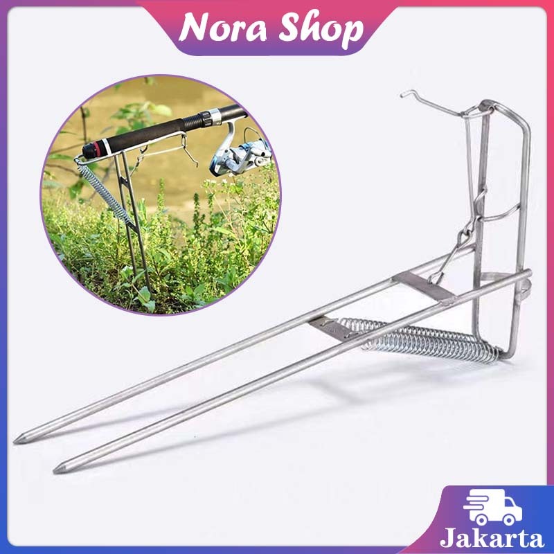 Penyangga Joran Pancing / Cagak Joran Pancing Otomatis Stainless / Stand Joran Pancing