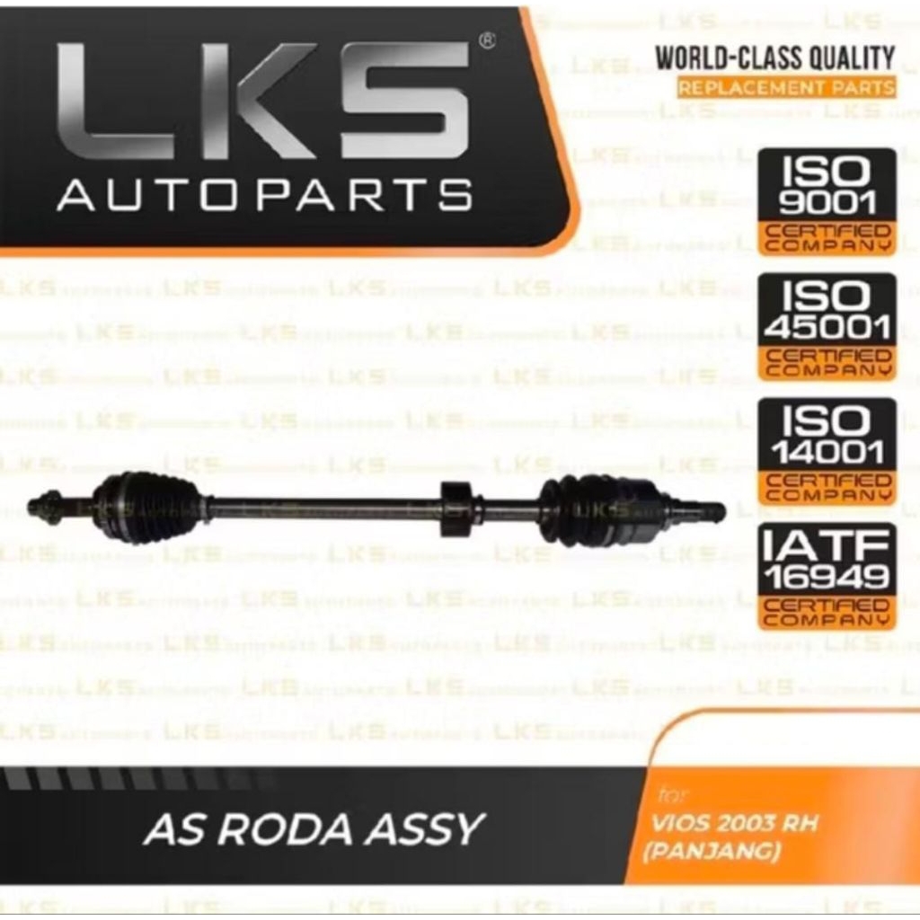 PAKET HEMAT.. As Roda CV Joint Assy Komplit Set Kanan Kiri Vios 2003 Gen1 Merk LKS