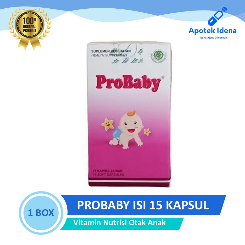 PROBABY Botol 15 Kapsul - Vitamin Nutrisi Otak Anak