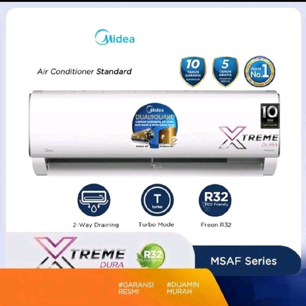 AC 2pk Midea MSAF-18CRN2X | Split 2 pk MSAF18CRN2X 18 CRN2X MSAF18