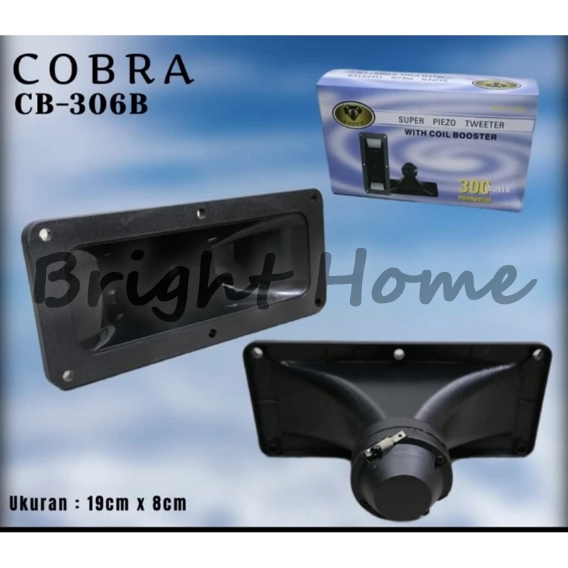 COBRA CB-306B CB306B Tweeter Corong Horn Piezo 300 Watt Speaker Sound System