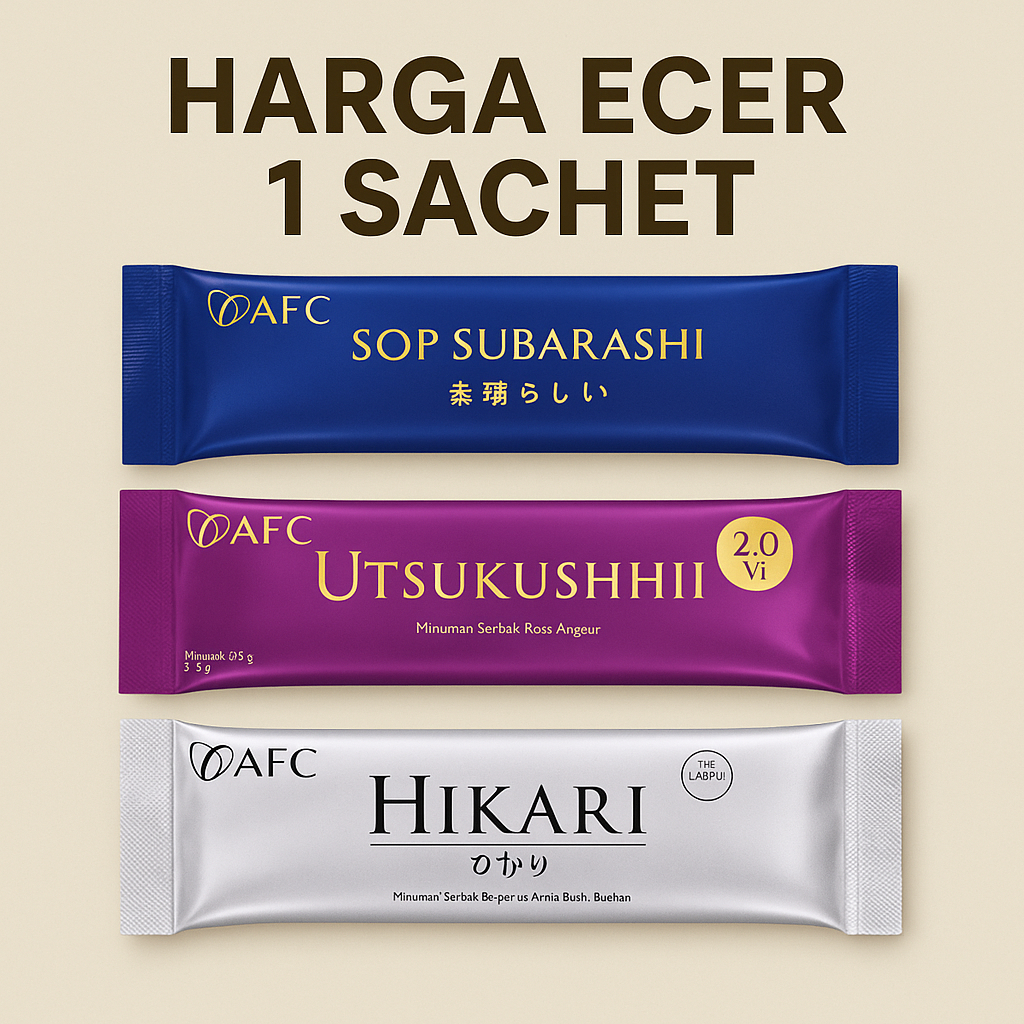 1 Sachet SOP Subarashi Utsu Gold Hikari Original (ECER)