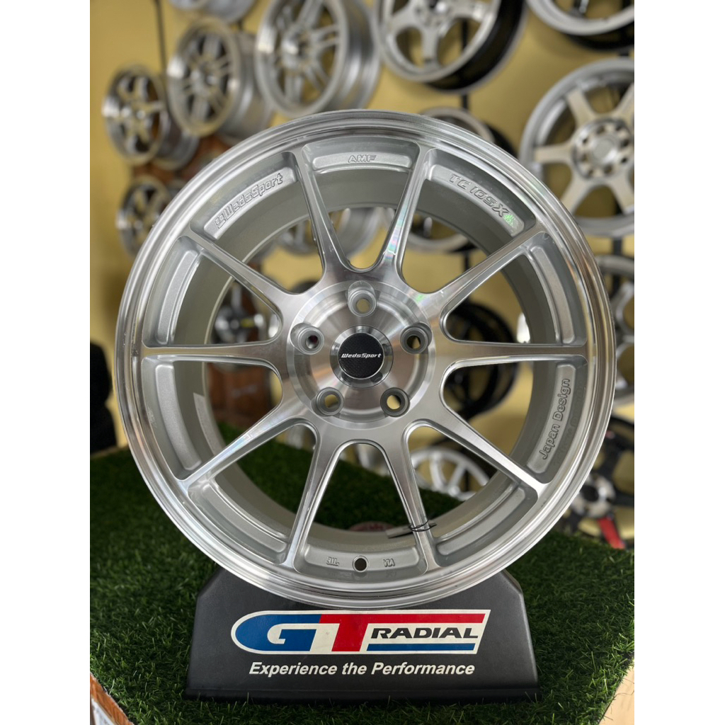 velg wedsport tc105 r17 full polish pcd 5x114 kondisi baru
