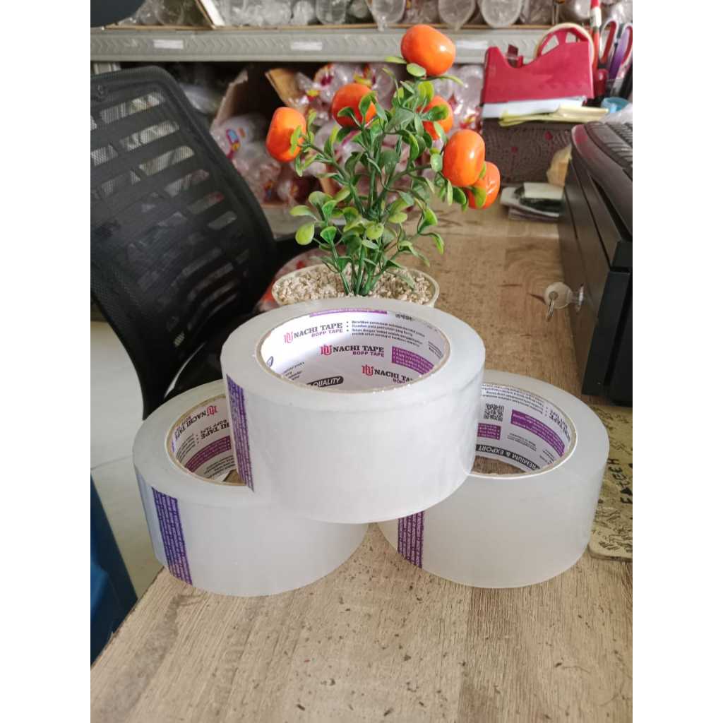 Lakban Nachi Isolasi Bening 48 MM x 100 Yard Original 2 Inch x 100 Yard Opp Tape Nachi