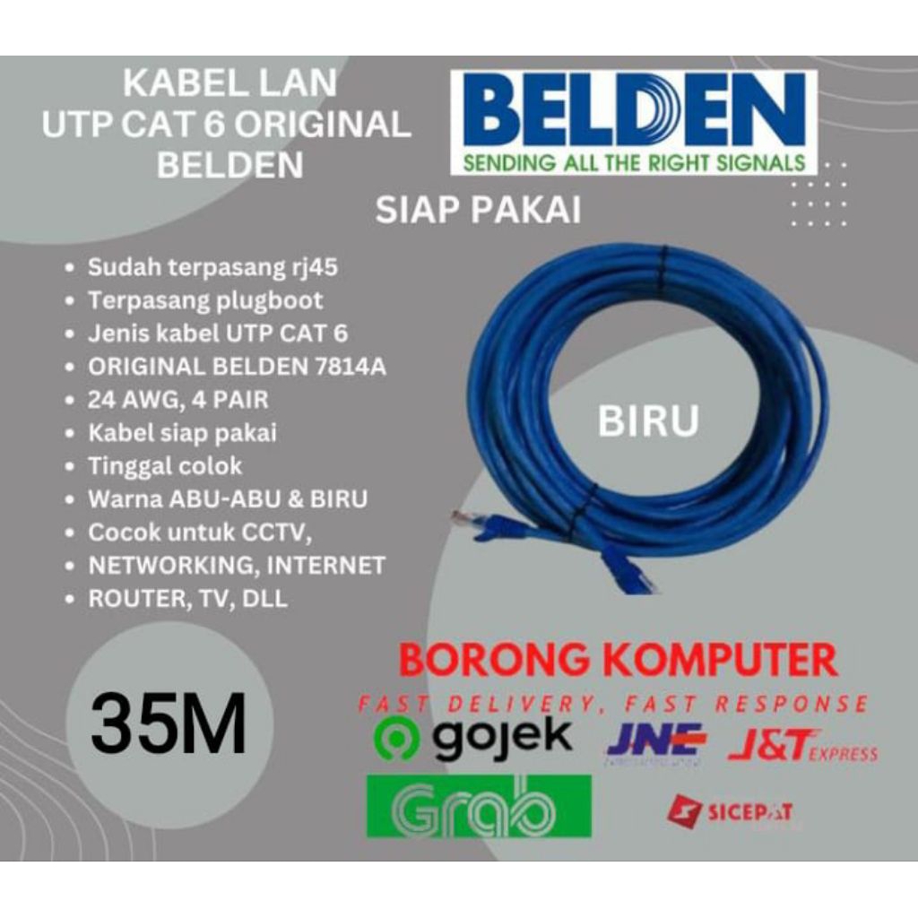 Belden Kabel LAN Cat6 / KABEL LAN UTP CAT 6 BELDEN