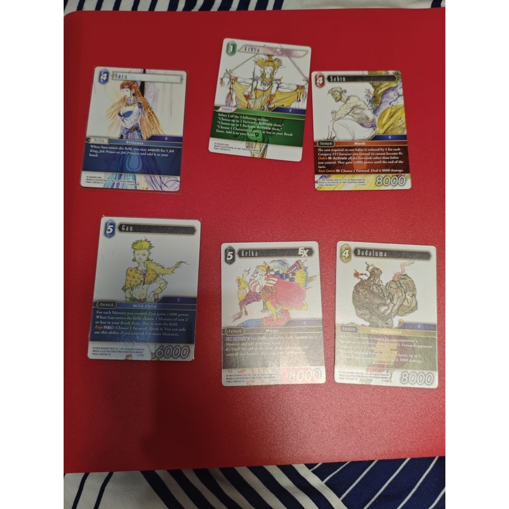 kartu final fantasy tcg fftcg yoshitaka amano
