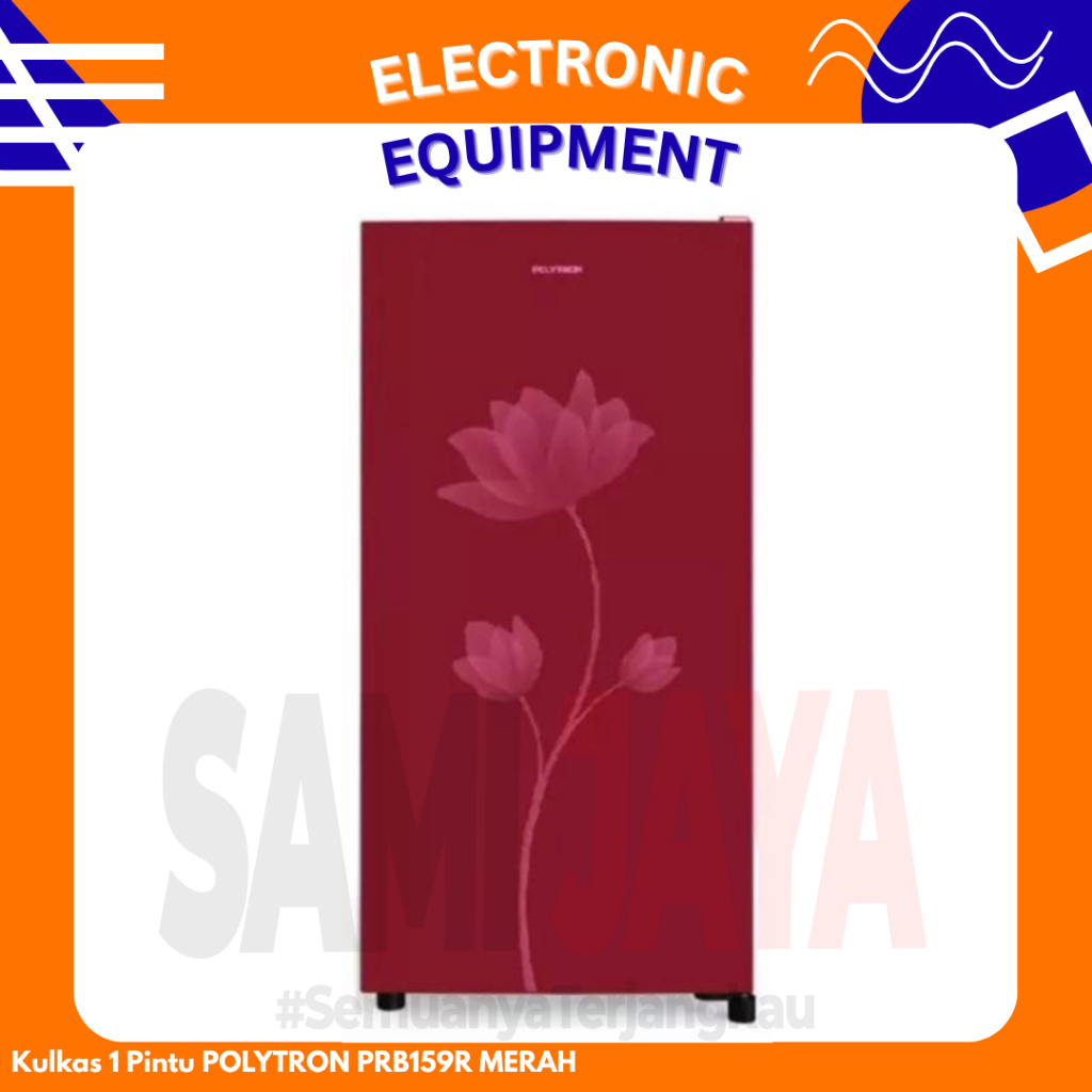 Kulkas 1 Pintu POLYTRON PRB159R MERAH