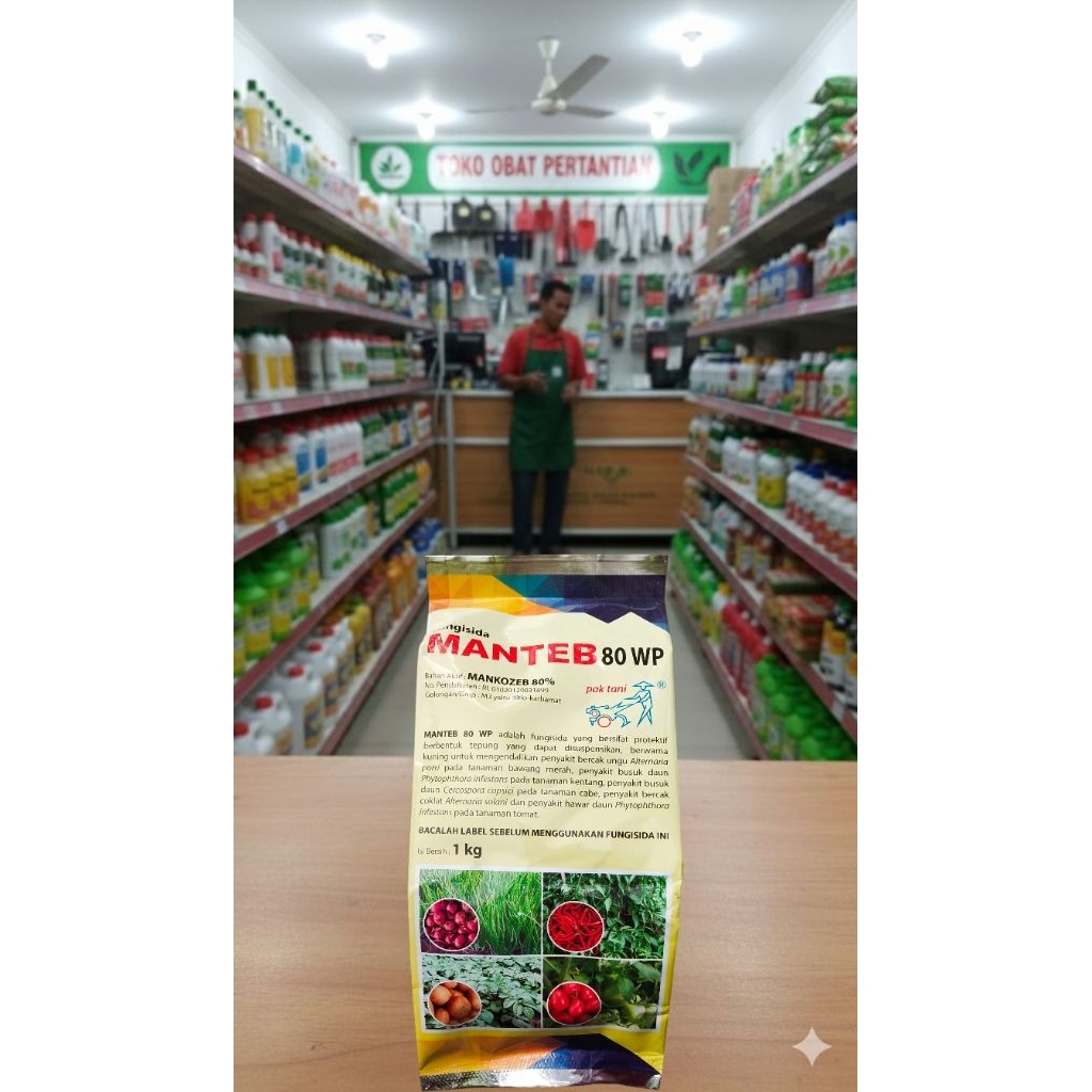 Fungisida MANTEB 80 WP Pak Tani 1 Kg