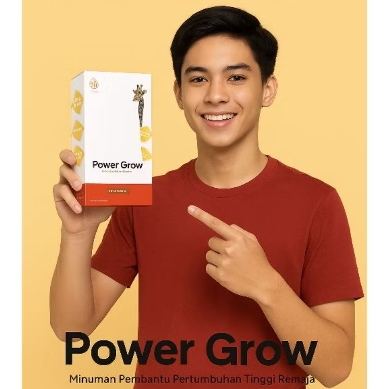 BEST SELLER | Power Grow Teen -  Susu Penambah Tinggi Badan Remaja | Solusi Alami Untuk Tumbuh Lebih