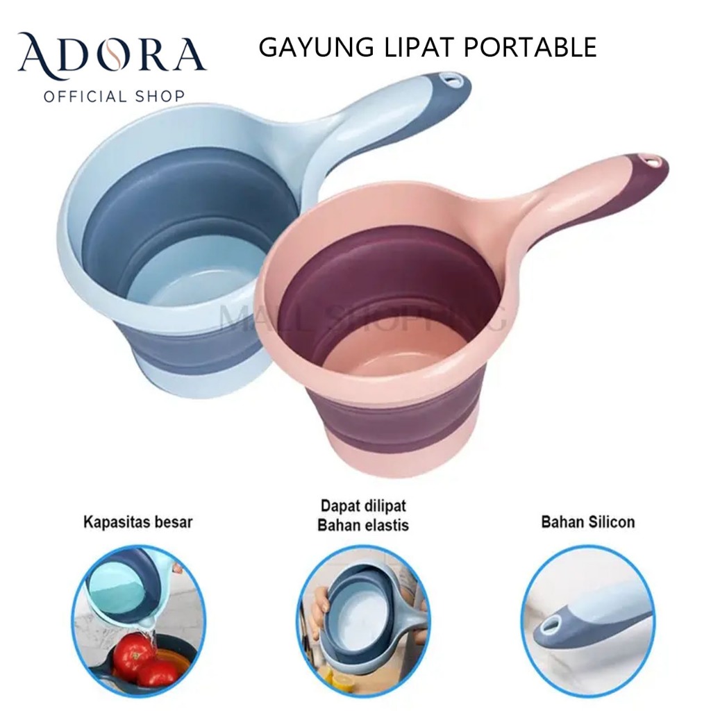 Gayung Mandi Gayung Portable Gayung Lipat Gayung Mandi Estetik